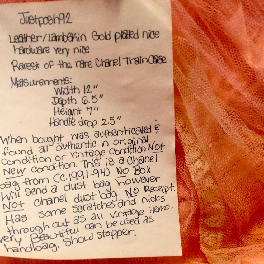 SOLD Rarest of the rare CHANEL Train Case Vintage - Picture 13 of 13